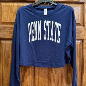 Source Unknown Navy Blue Crop Top